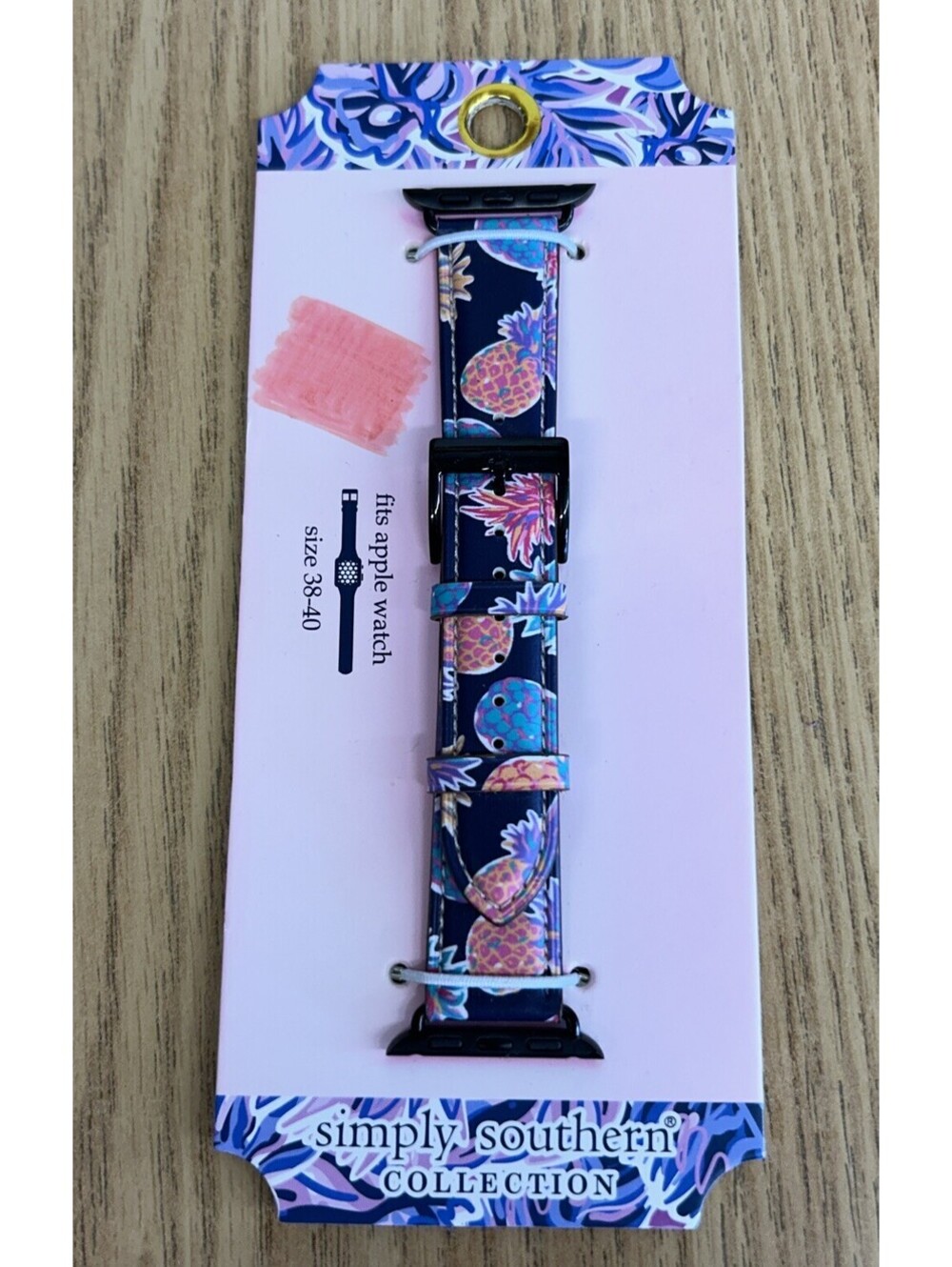 Simply Southern Collection Apple Watch Band. Pineapple Pattern. Fits 38-40  NEW